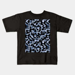 Blue Camouflage Kids T-Shirt